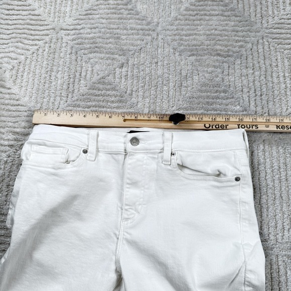 Banana Republic Skinny Fit Jeans Womens 30/10 Tall White Stretch Denim Preppy - Picture 7 of 13